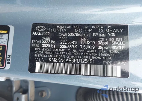 2023 Hyundai Ioniq 5 Sel from USA, damaged, VIN KM8KN4AE6PU125451